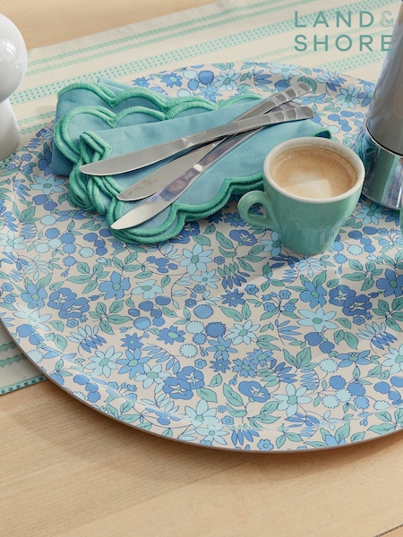 Land & Shore Blue Red Livie Tray (F62685) | £50