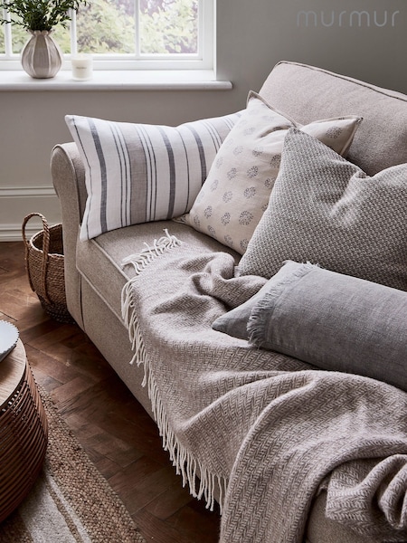 Murmur Linen Grey Nell Cushion (F62686) | £45