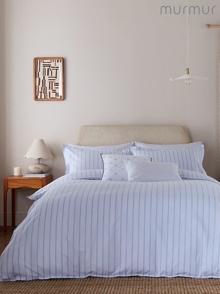 Murmur Ballintoy Blue Juno Duvet Cover and Pillowcase Set (F62690) | £80 - £125