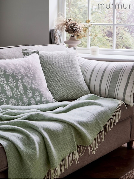 Murmur Mourne Green Cara Throw (F62692) | £125