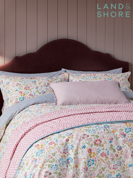 Land & Shore Multi Meadowsweet Pillowcase Pair (F62724) | £20