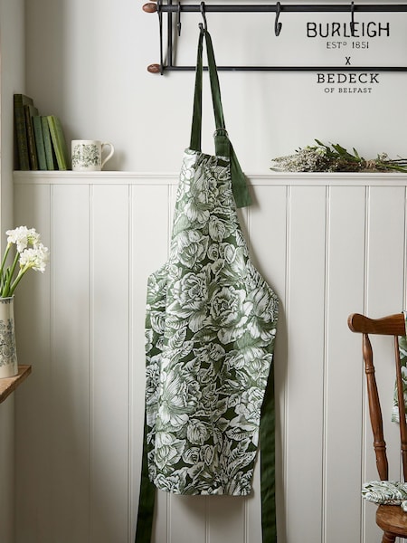 Burleigh X Bedeck Of Belfast Green Hibiscus Apron (F62730) | £26