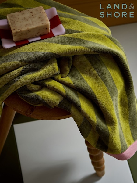 Land & Shore Multi Grass Stripe Towel (F62760) | £20 - £45