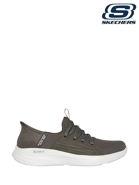 Skechers Grey Relaxed Fit Sport Slip In Shoes (F62805) | £79