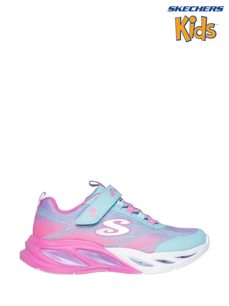 Skechers Blue S-Lights Cosmic Glow Trainers (F62867) | £44