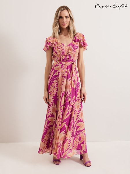 Phase Eight Pink Dinara Printed Dress (F62938) | £179