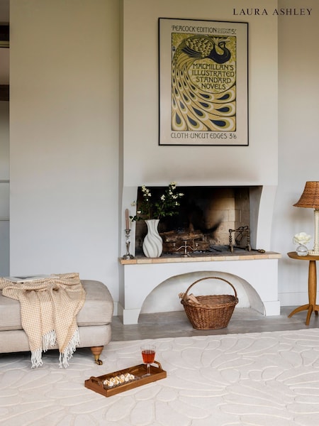 Laura Ashley Cream Coleby Petals Hedgerow Rug (F62959) | £465 - £919