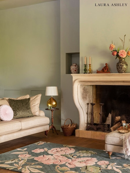 Laura Ashley Green Aylworth Trail Fern Rug (F62960) | £629 - £1,249