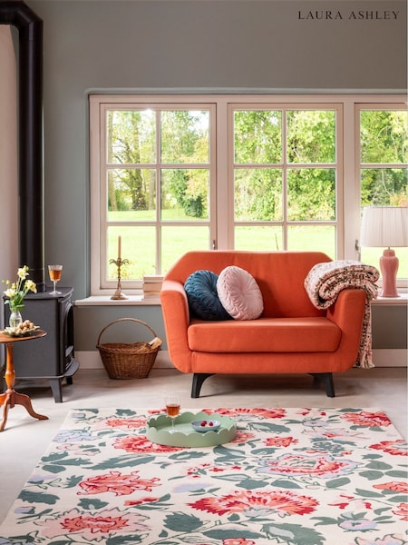 Laura Ashley Red Wendling Floral Poppy Rug (F62962) | £579 - £1,125