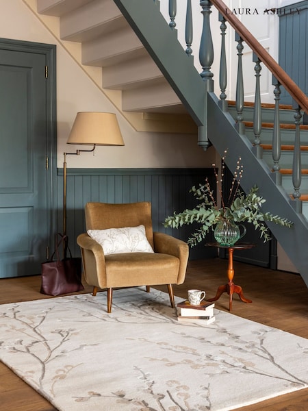 Laura Ashley Grey Pussy Willow Dove Rug (F62966) | £579 - £1,125