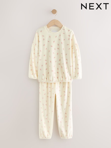 Ditsy Floral Cosy Fleece Pyjamas (2-16yrs) (F63011) | £17 - £24
