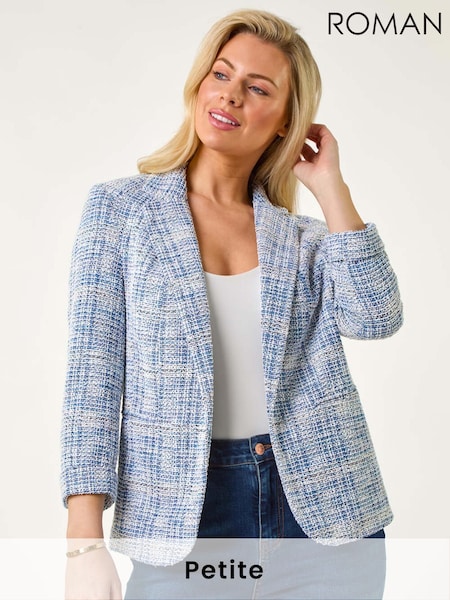 Roman Blue Petite Revere Collar Jacket (F63197) | £58
