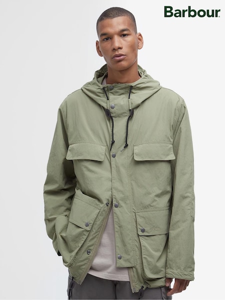 Barbour® Green Re-Eng Durham Bleache Jacket (F63324) | £199