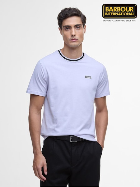 Barbour® International Luca Tipping Whisper 100% Cotton White T-Shirt (F63358) | £40