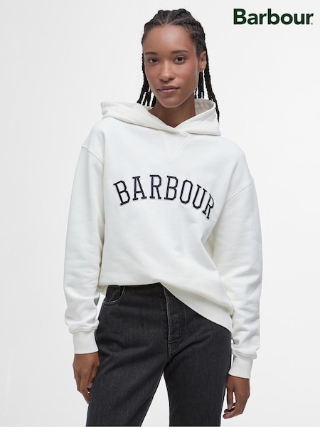 Barbour® Blue Northumb Hood  Cloud/N 100% Cotton Sweat Top (F63368) | £80