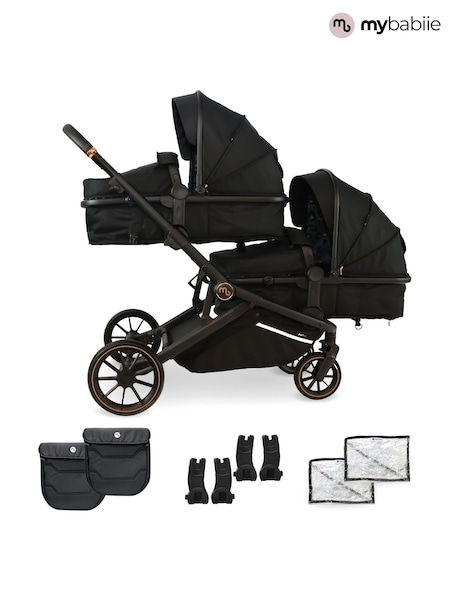 My Babiie Black MB33 Tandem Pushchair (F63396) | £400