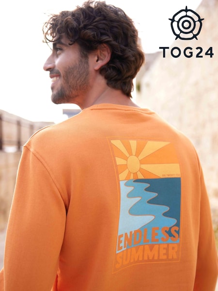 Tog 24 Orange Mens Alaric Sweatshirt (F63434) | £38