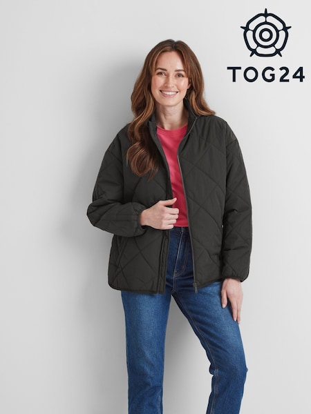 Tog 24 Washed Black Cirnan Womens Padded Jacket (F63435) | £65