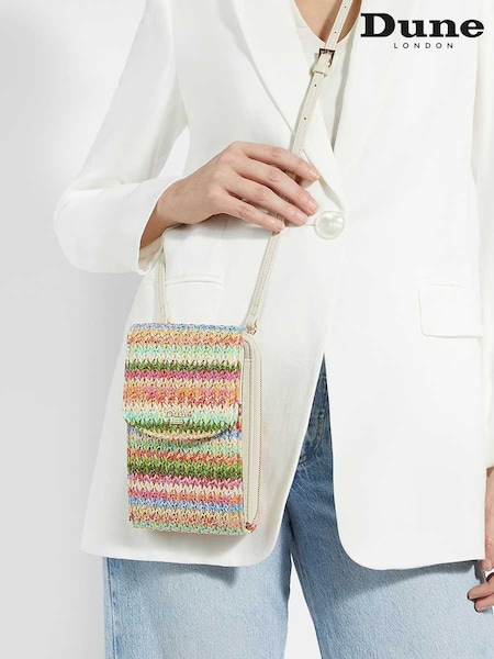 Dune London Natural Sunrise Basic Phone Cross-Body Bag (F63499) | £69