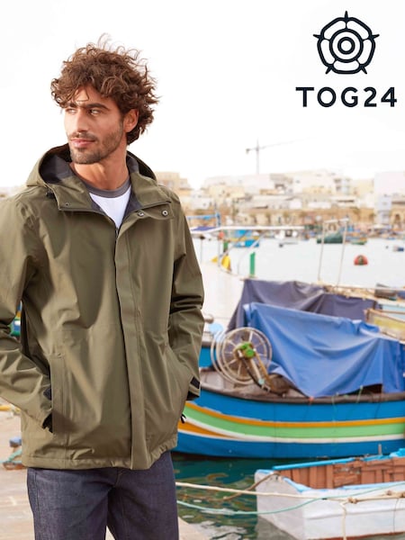 Tog 24 Green Mens Flynn Waterproof Jacket (F63500) | £99