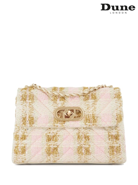 Dune London Pink Regent Small Quilted Shoulder Bag (F63922) | £129