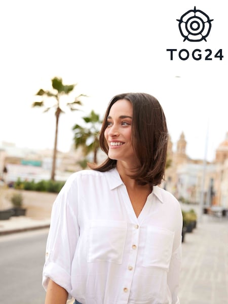 Tog 24 White Womens Felicia Short Sleeve Shirt (F63965) | £42