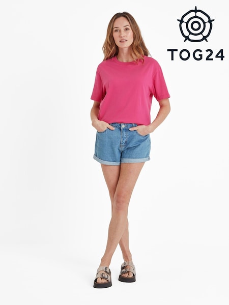 Tog 24 Pink Womens Erica 100% Cotton T-Shirt (F63971) | £24