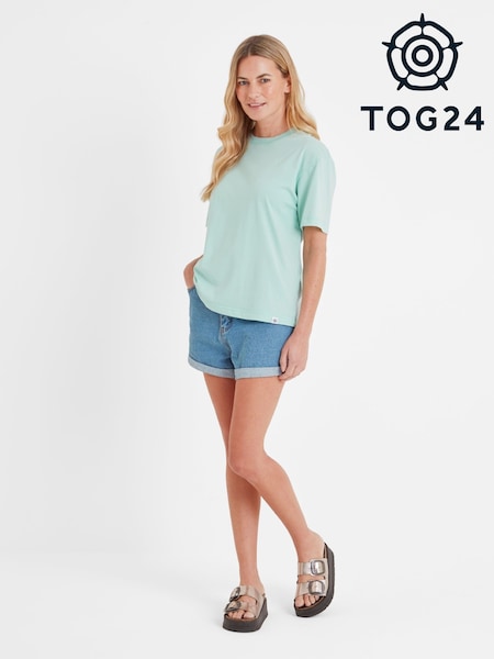 Tog 24 Green Womens Erica 100% Cotton T-Shirt (F63972) | £24