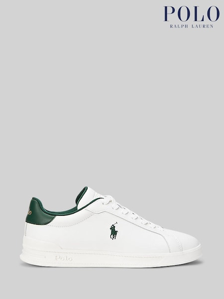 Polo Ralph Lauren White HRT CRT LI Low Top Lace Sneakers (F63998) | £120