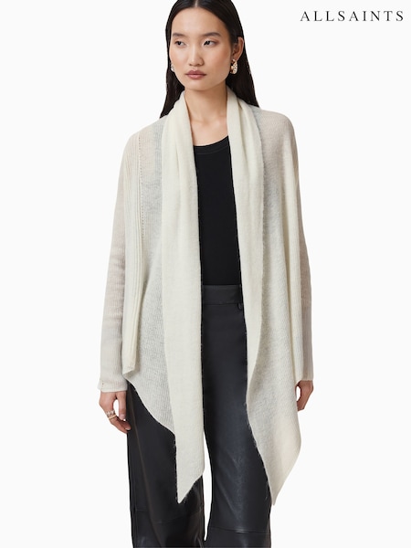 AllSaints Cream Harper Cardigan (F64183) | £159