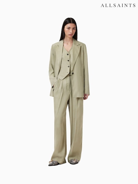 AllSaints Green Averie Ten Trousers (F64206) | £189