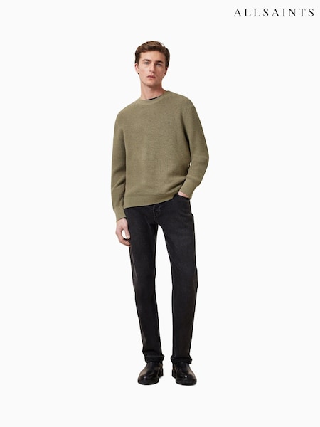 AllSaints Green Aspen Crew Jumper (F64208) | £109