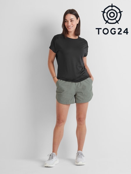 Tog 24 Black Womens Moorley Tech Short Sleeve Top (F64354) | £24