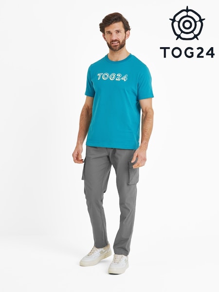 Tog 24 Blue Mens Foran 100% Cotton T-Shirt (F64379) | £24