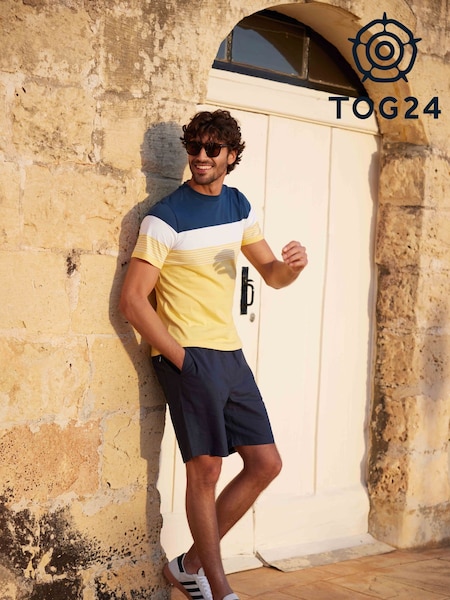 Tog 24 Blue Mens Farndon 100% Cotton T-Shirt (F64414) | £26