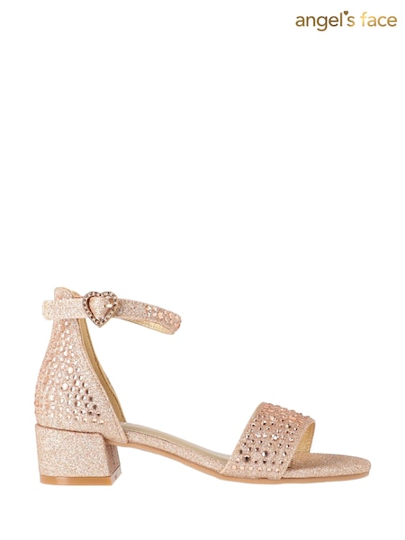 Angels Face Gold Erin Crystal Sandals (F64644) | £76