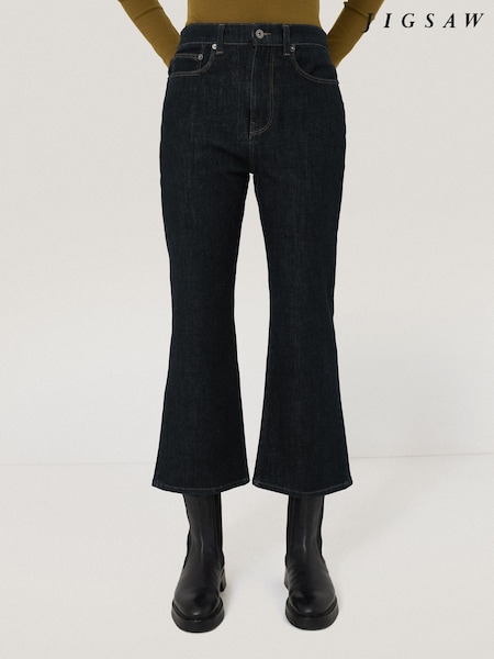 Jigsaw Purple Ines Kick Flare Jeans (F64654) | £95