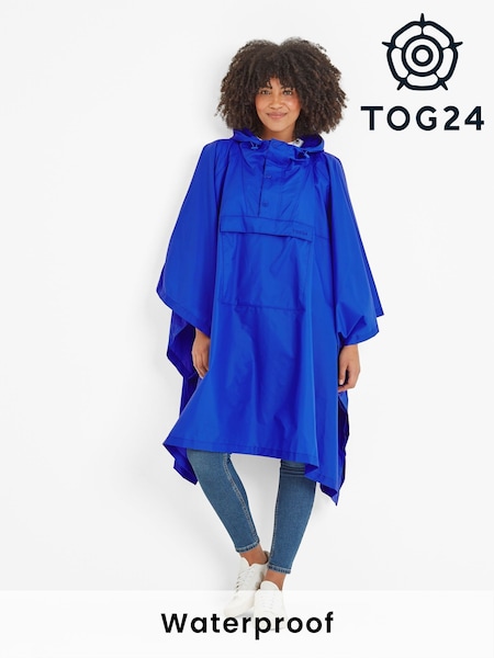 Tog 24 Blue Drench Unisex Poncho Ultra-Marine Blue (F64703) | £55