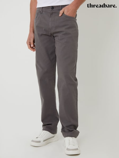 Threadbare Grey Straight Leg Jeans With Stretch (F64748) | £30