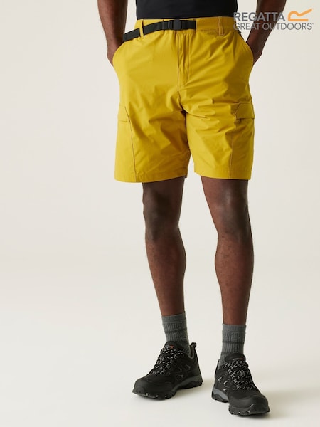 Regatta Yellow Mens Mallen Multi Pocket Shorts (F64829) | £35