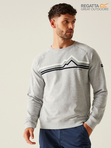 Regatta Grey Mens Nithsdale Crewneck Sweatshirt (F64922) | £35