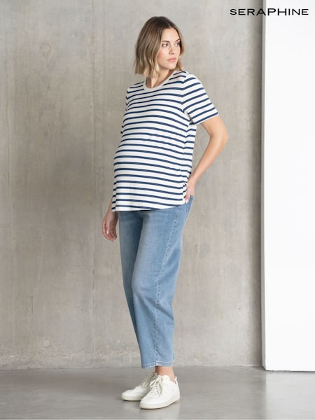 Seraphine Blue Nursing T-Shirt (F65016) | £42