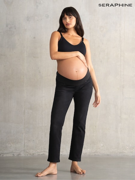 Seraphine Slim Underbump Black Jeans (F65033) | £59