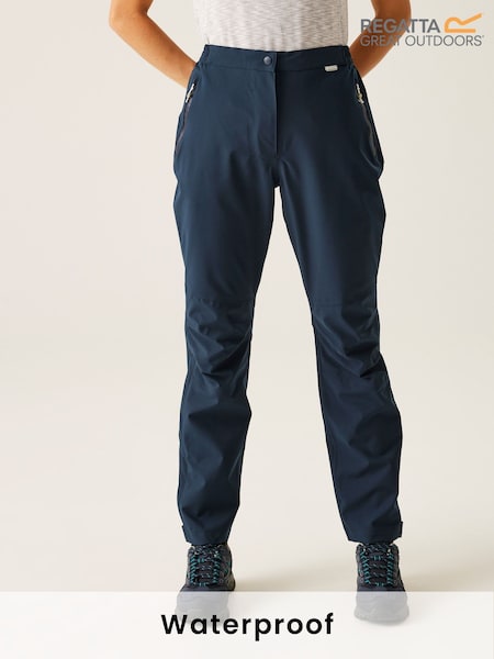Regatta Blue Womens Highton Waterproof Overtrousers (F65185) | £42