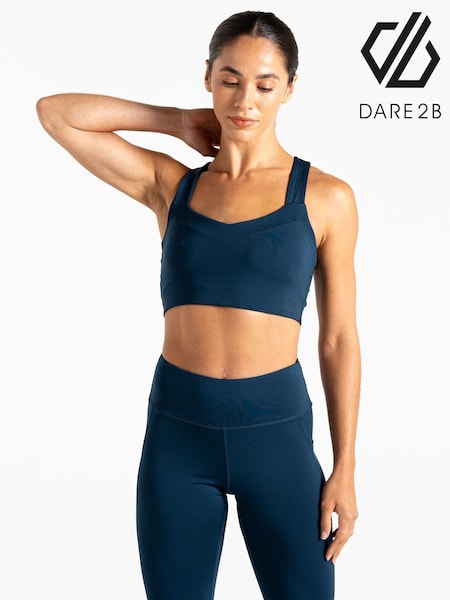 Dare 2b Womens Blue Swift III Sports Bra (F65225) | £28