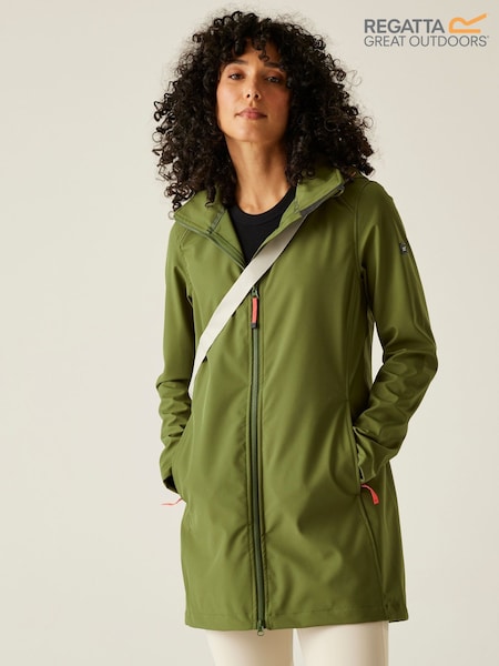 Regatta Green Womens Carisbrooke Softshell Jacket (F65247) | £70