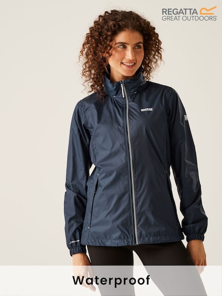 Regatta Blue Womens Corinne IV Waterproof Packaway Jacket (F65295) | £49