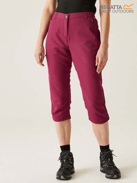 Regatta Purple Womens Chaska Capri III Trousers (F65375) | £35