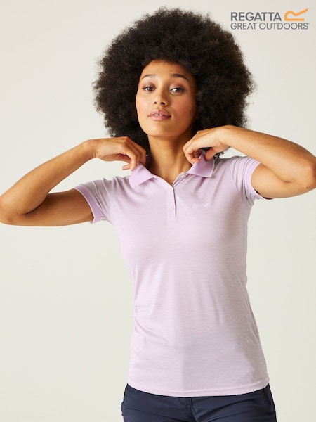 Regatta Light Purple Womens Remex II Active Polo Shirt (F65407) | £21