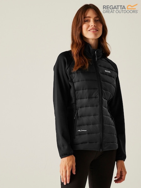 Regatta Black Womens Clumber V Hybrid Jacket (F65415) | £42